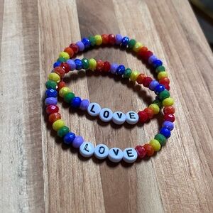 🌈 pride bracelets - LOVE